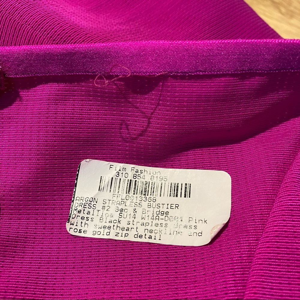Bec and Bridge Argon Bustier Mini Dress in Bright Fuchsia Pink size 4 - Picture 13 of 17